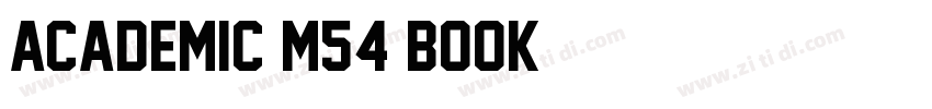 Academic M54 Book字体转换